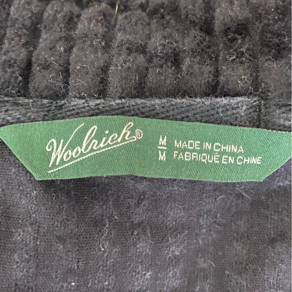 Woolrich Black Cotton Corduroy Zip Vest Fall Gorpcore Trail‑Ready Essential M - Picture 5 of 6